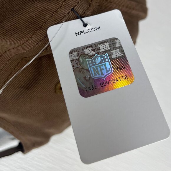 NFL Cleveland Browns Hat Embroidered Logo Brown Strapback Fanwear New - Picture 12 of 12